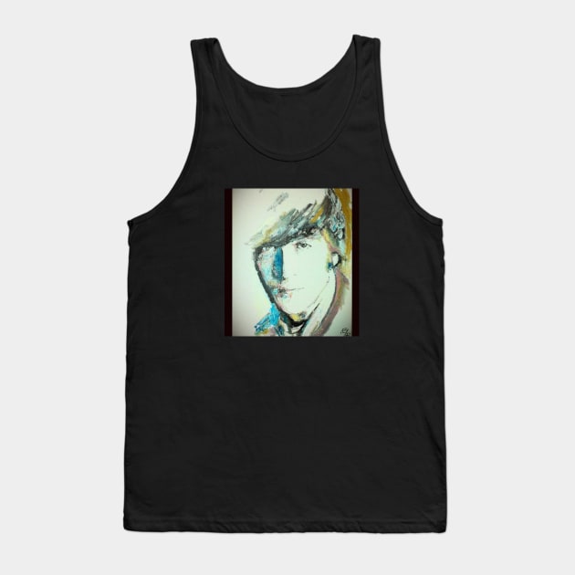 John Lennon Tank Top by Mike Nesloney Art